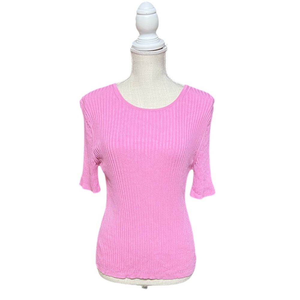 Boden‎ Pink Ribbed Knit Top